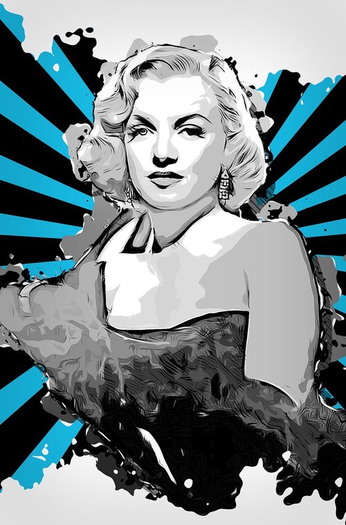 Marilyn Monroe,  Aktorė,  Amerika,  Jav,  Grožio,  Moteris,  Celebrity,  Modelis,  Moteris,  1950,  Sekso Simboliu,  Menas,  Anotacija,  Tapyba,  Abstraktus Menas,  Išraiškingas,  Modernus Menas,  Modernus,  Vaizdo,  Grafinis,  Nemokama Iliustracijos