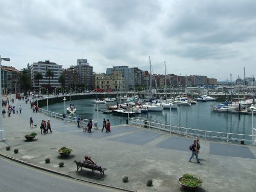 Marina, Pavasaris, Gijón, Valtys, Pontonai