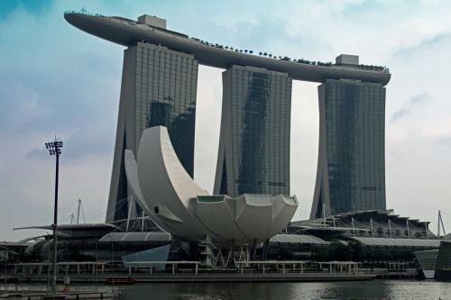 Marina Bay, Singapūras, Marina, Įlanka, Panorama, Architektūra, Uostas, Šiuolaikiška, Žinomas