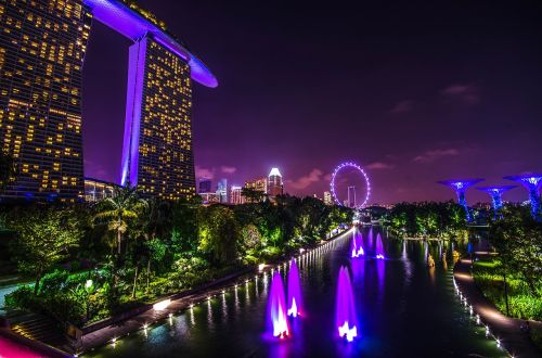 Singapūro Prieplauka, Marina Bay Smėliai, Singapūras, Panorama