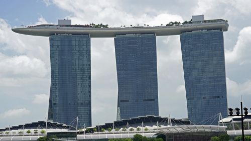 Marina Bay Smėliai, Singapūras, Viešbutis, Prabangus Viešbutis, Pastatas, Futuristinis, Architektūra, Dangoraižis, Asija