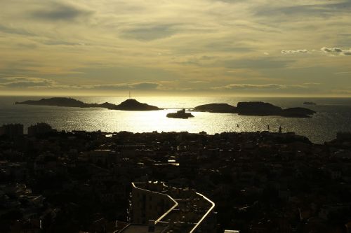 Marseille, Saulėlydis, Atspindys Ant Vandens, Twilight, Jūra