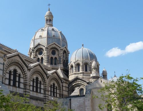 Marseille, Katedra, France, Fasadas, Architektūra, Senamiestis, Pastatas, Istoriškai, Kupolas, Bažnyčia, Dom