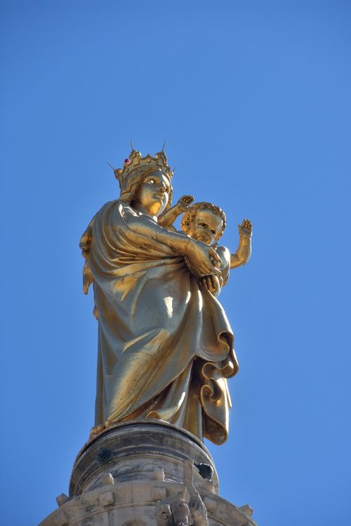 Marselis, Notre-Dame-De-La-Garde, Mėlynas Dangus