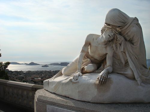 Marseille, Statula, Marija, Jėzus, Jūra, Uostas, Jūros Vaizdas, Kranto