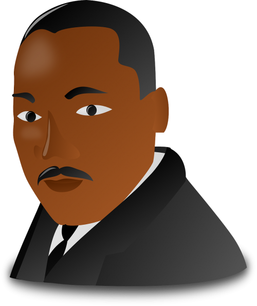Martinas Liuteris Kingas, Afroamerikietis, Negro, Juoda, Segregacija, Rasizmas, Amerikietis, Žmonės, Kostiumas, Revoliucionierius, Nemokama Vektorinė Grafika