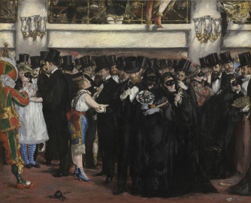 Iliustracijos,  Clip & Nbsp,  Menas,  Grafika,  Iliustracija,  Vintage,  Dažymas,  Manet,  Kaukė,  Rutulys,  Opera,  Žmonės,  Maskuotas Rutulys Operoje,  1873 M