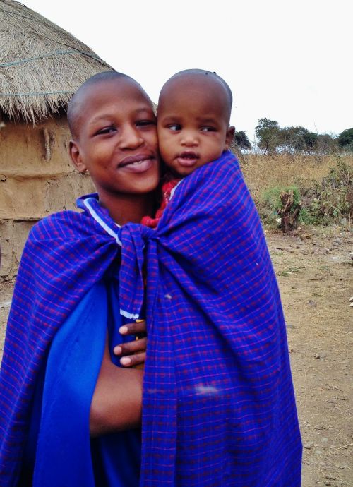 Masai, Motina, Vaikas, Žmonės, Tanzanija, Boma, Afrika
