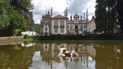 Mateus, Casa, Rūmai, Vila Reali, Portugal, Architektūra, Portugalų, Barokas, Orientyras, Sodas
