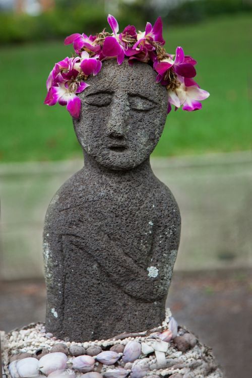 Maui, Hawaii, Leis, Gėlės, Tropikai, Statula, Širdis