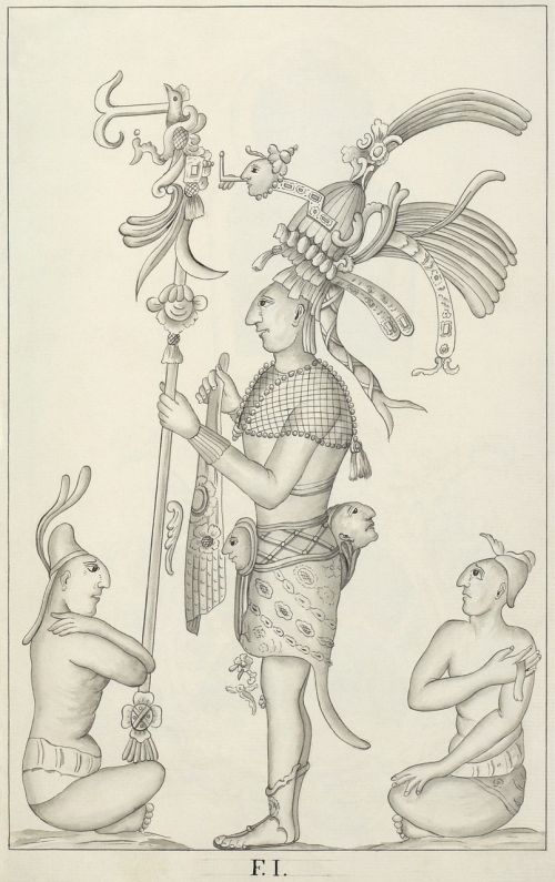 Maya, Aztecs, Meksika, Piešimas, Palenque, 1787