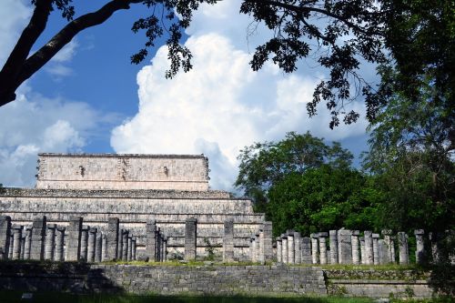 Mayan, Griuvėsiai, Meksika, Senovės, Istorija, Praeitis, Pastatas, Archeologiniai
