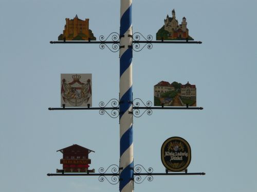 Galiolė, Bavarija, Gegužė, Festivalis, Emblema, Skydas, Lenta