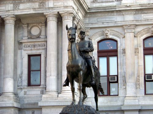 Arklys,  Statula,  Kariuomenė,  Filadelfija,  Mcclellan,  Mcclellano Statula