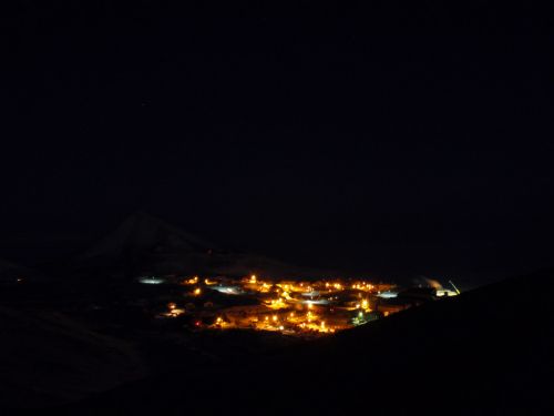 Mcmurdo,  Stotis,  Naktis,  Žiema,  2009,  Mcmurdo Stotis Naktį