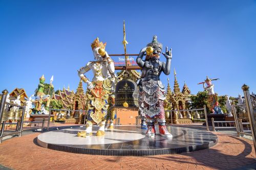 Priemonė, Tailando Šventykla, Tailandas, Religija, Tailando Menas, Statula, Ekskursijos Į Tailandą, Šviesos Matuoklis, Chiang Rai, Turizmas