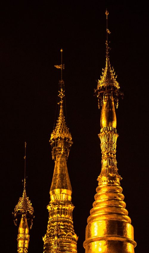 Priemonė, Auksas, Shwedagon, Jangonas-Mianmaras, Mianmaro Burma