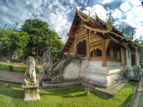 Priemonė,  Chiang Mai Tailandas,  Katedra,  Pilis,  Wat Phra Singh