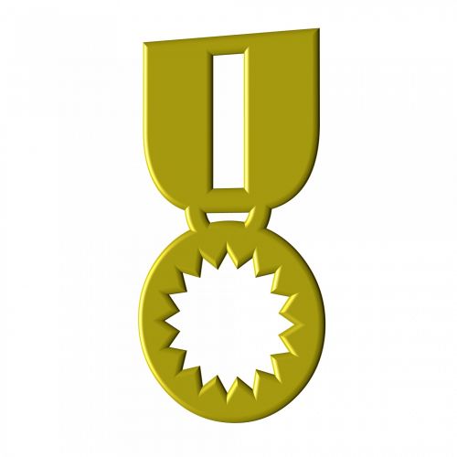 Medalis,  Simbolis,  Piešimas,  Izoliuotas,  Geltona,  Medalis