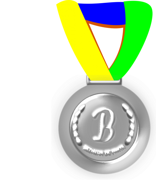 Medaliai, Sidabras, Sidabrinis Medalis, Nemokama Vektorinė Grafika