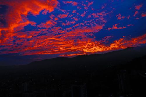 Medellín, Envigado, Aušra, Kraštovaizdis, Dangus, Debesys, Fonas, Miestas, Kolumbija, Gamta, Kelionė