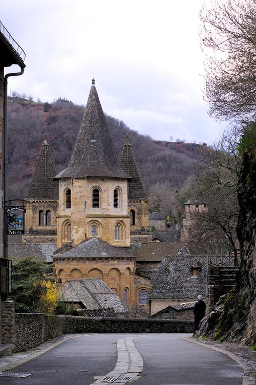 Viduramžių,  Conques,  Aveyron,  Abbey,  Vitražai,  Paveldas,  Piligrimystės,  Kaimas