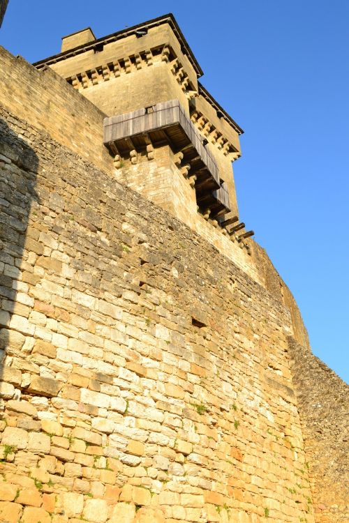 Viduramžių Pilis, Akmeninė Siena, Vidutinis Amžius, Dordogne, Château De Castelnaud, Pilies Siena, Tvirtovė, Akmens Sienos