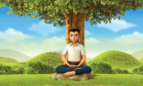 Meditacija, Berniukas, Gamta