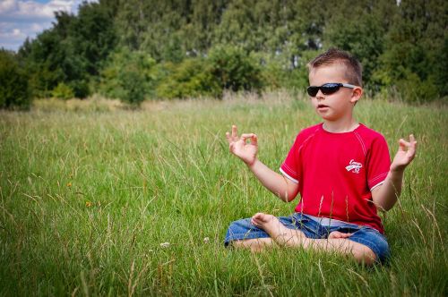 Meditacija, Berniukas, Gamta, Zen, Vaikas, Ramybė