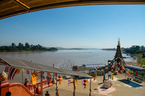 Mekong Upė, Upė, Auksinis Trikampis, Tailandas, Asija