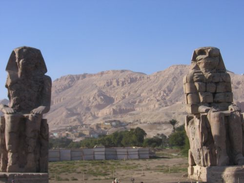 Memnon,  Luxor,  Egiptas,  Colosiai Iš Memnono