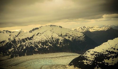 Mendenhall Ledynas, Alaska, Kalnai, Sniegas, Vaizdingas, Kraštovaizdis, Ledynas