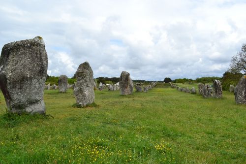 Menhiras, Menhirs, Akmenys, Carnac, Brittany, France, Derinimas, Megaliths