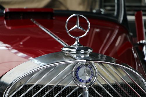 Mercedes Benz, Automatinis, Grotelės, Oldtimer, Žvaigždė