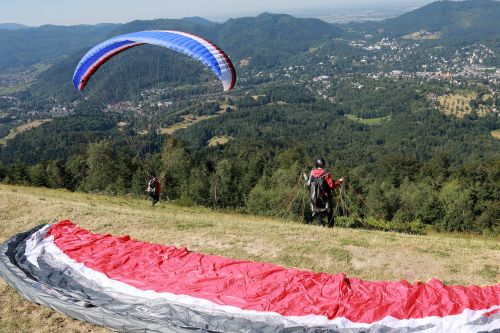 Paragleris, Gyvsidabris, Baden Baden