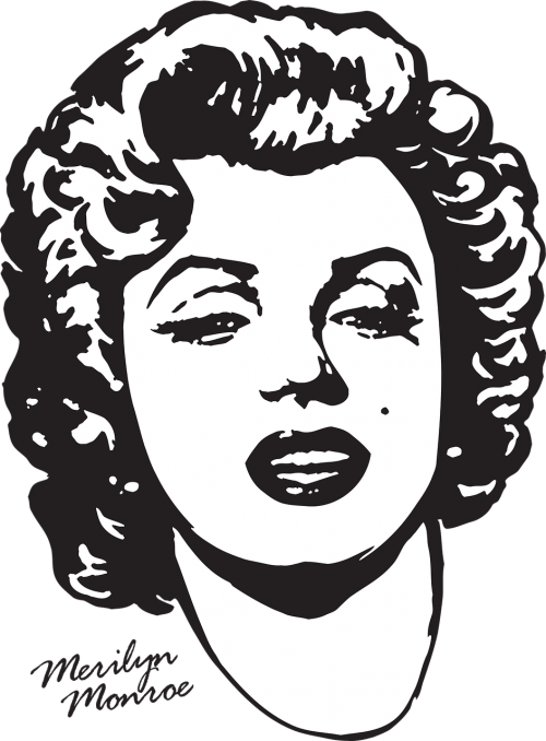 Marilyn Monroe, Spausdinimas Ant Marškinėlių, Aktorė, Marilyn Monroe, Kinas, Moteris, Nemokama Vektorinė Grafika