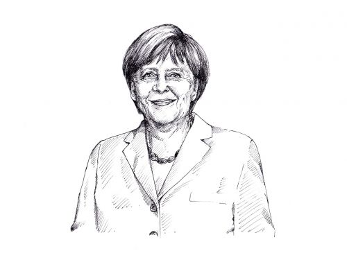Merkel, Angela, Politikė, Kancleris, Cdu, Vokietija, Pasirinkimas, Mama, Piešimas, Žinomas