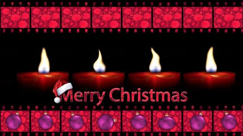 Linksmų Kalėdų, Žvakės, Fonas