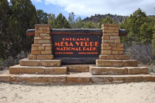 Mesa Verde, Nacionalinis Parkas, Amerikietis, Jungtinės Valstijos, Uolienų Formavimas, Kraštovaizdis, Gamta, Usa, Colorado, Rokas, Pueblo, Anasazi, Parko Įėjimas, Įėjimas, Lenta