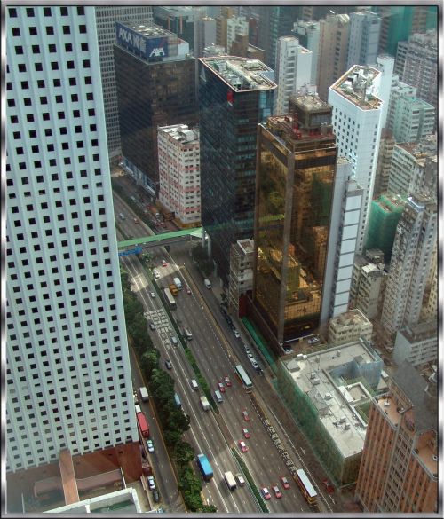 Metalinis Rėmas, Langas, Honkongas, Didelis Miestas, Dangoraižiai, Perspektyva