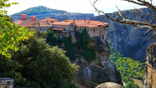 Meteora, Graikija, Vienuolynas, Akmenys, Įspūdingas, Graikų Kalba