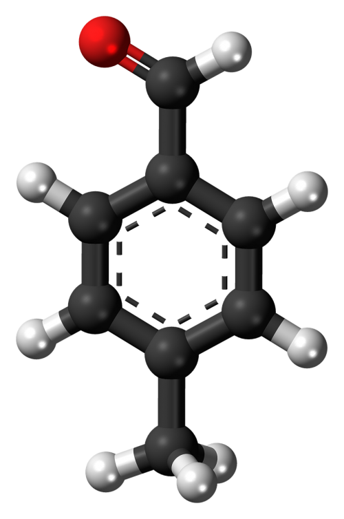 Metilbenzaldehidas,  Molekulė,  Chemija,  Atomai,  Modelis,  Bondings,  Tyrimai,  Junginys,  Aromatiniai