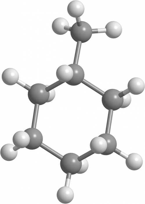 Metilcikloheksanas, Cikloalkanos, Alkanai, Chemija, Ekologiškas, Molekulės, 3D