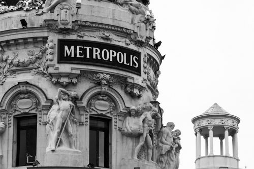 Metropolis, Madride, Pastatas, Miestas, Architektūra, Miesto Panorama, Senas, Vintage, Belle Epoque