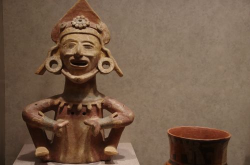 Meksika, Etnografijos Muziejus, Terakota, Columbian, Figūrėlė, Mixtec