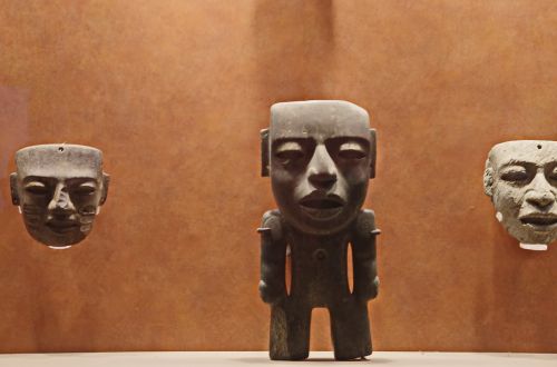 Meksika, Antropologijos Muziejus, Statula, Columbian, Mesoamerica, Primityvus Menas