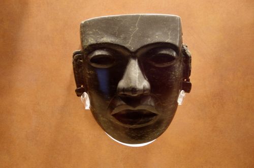 Meksika, Antropologijos Muziejus, Columbian, Mesoamerica, Primityvus Menas, Kaukė, Šventa Skulptūra