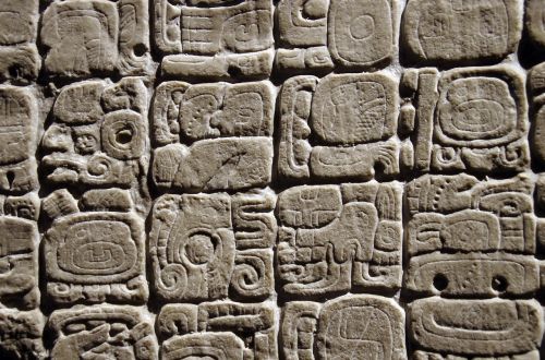 Meksika, Antropologijos Muziejus, Glyph, Maya, Rašymas, Columbian, Mesoamerica