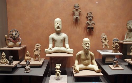 Meksika, Antropologijos Muziejus, Statulos, Dievybes, Deformacija, Religija