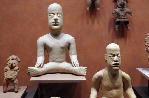Meksika, Antropologijos Muziejus, Mesoamerica, Statula, Menas, Columbian